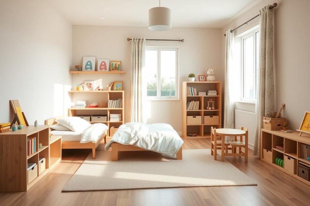 Montessori-inspired toddler room